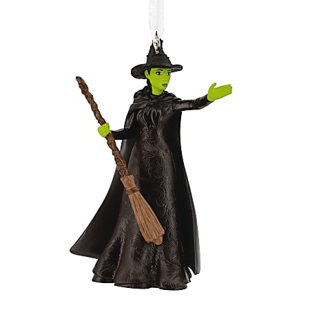 Hallmark Resin Christmas Ornament, 3-1/2” x 2” x 1-3/4”, Wicked Elphaba