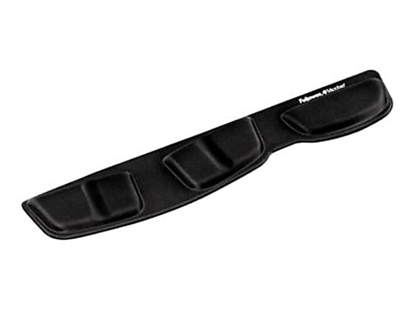 Fellowes Keyboard Palm Support with Microban® Protection - 0.6" x 18.3" x 3.4" Dimension - Black - Memory Foam, Jersey Cover