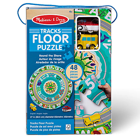 Melissa &amp; Doug Round The Shore Floor Puzzle &amp; Play Set