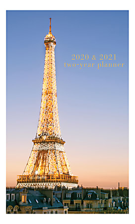 Graphique de France 2-Year Academic Pocket Planner, 6" x 3-3/4", FSC® Certified, A Parisian Life