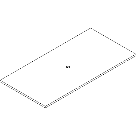 Lorell Prominence 2.0 Rectangular Conference Tabletop, 48" x 96", Mahogany Rectangle