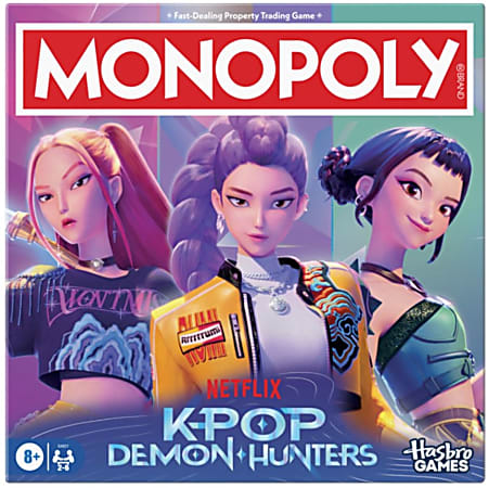 Hasbro Monopoly KPop Demon Hunters Edition Board Game, Total Qty 1
