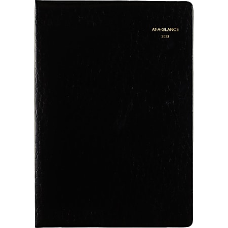 AT-A-GLANCE Designer Cover 2023 RY Monthly Planner, Black, Large, 7" x 10"