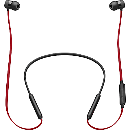 Beats by Dr. Dre BeatsX Earphones - The Beats Decade Collection, Defiant Black-Red - Stereo - Wireless - Bluetooth - Earbud, Behind-the-neck - Binaural - In-ear - Defiant Black, Red