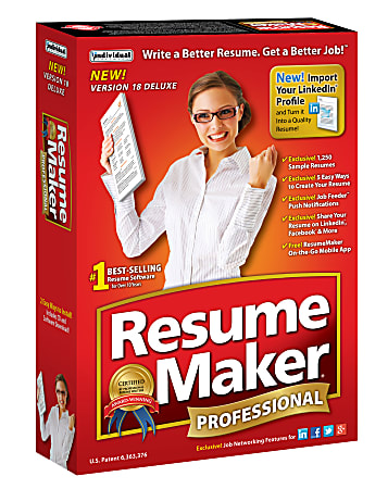 Individual Software® ResumeMaker® Professional Deluxe 18, Disc