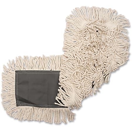 Genuine Joe Disposable Cotton Dust Mop Refill - 5" Width x 36" Length - Cotton, Synthetic