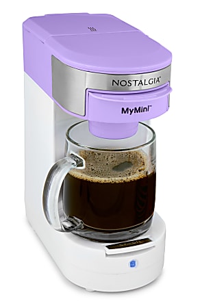 Nostalgia MyMini 2-Cup Single Serve Coffee Maker, Lavender