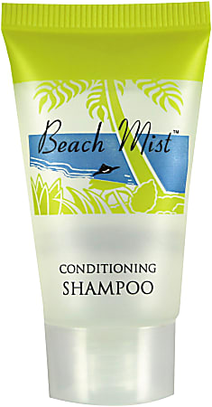 Beach Mist Shampoo, Fresh Scent, 0.65 Oz, Carton of 288 Tubes