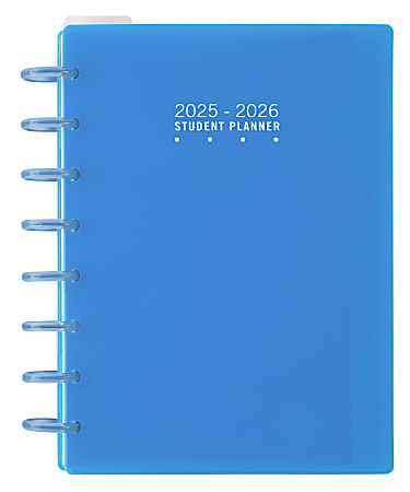 2025-2026 TUL® Discbound Weekly/Monthly Student Planner, Junior Size, Blue, July To June