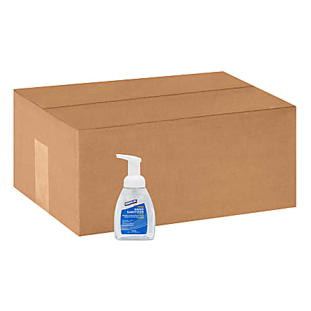 Genuine Joe Hand Sanitizer Foam - 8 oz - Pump Bottle Dispenser - Kill Germs - Hand - Clear - Rich Lather - 24 / Carton