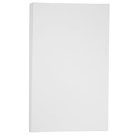 JAM Paper Vellum Bristol Card Stock 11 x 17 67 Lb White Pack Of 50