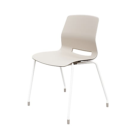 KFI Studios Imme Stack Chair, Moonbeam/White