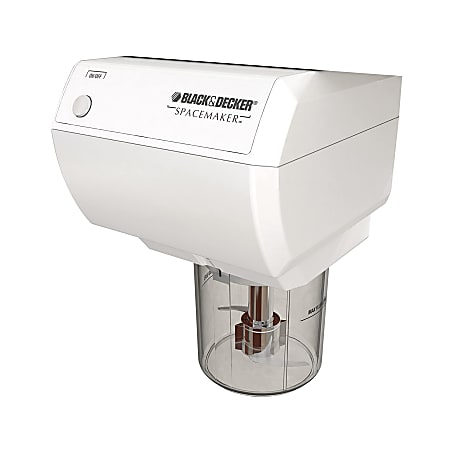 Black+Decker CG800W Spacemaker Mini UTC Food Processor And Coffee Grinder, 3-1/2” x 6-1/4”, White