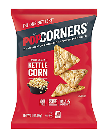 Popcorners Kettle Corn, 1 Oz, Case Of 64 Bags