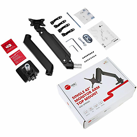 SIIG Single Monitor Heavy-Duty Premium Gas Spring Desk Moun