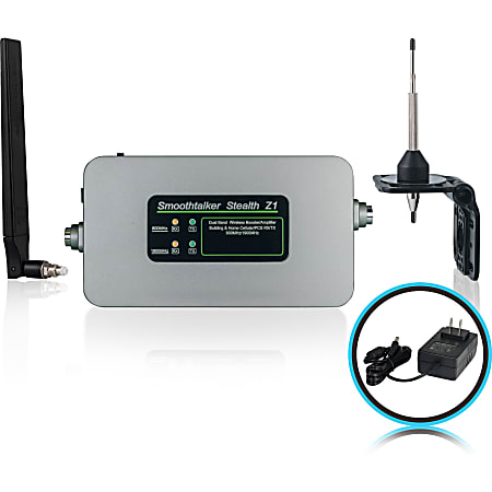 Smoothtalker Stealth Z1-60dB Building Cellular Signal Booster - City - 824 MHz, 1850 MHz to 894 MHz, 1990 MHz - Omni-directional Antenna