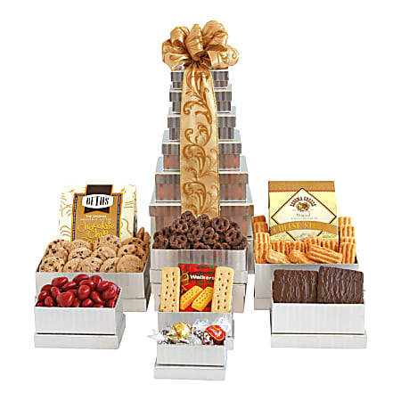 Givens and Company Shimmering Gourmet Gift Tower