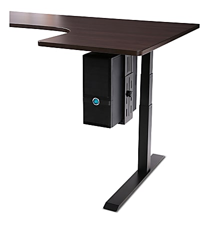 Vertiflex® Steel Underdesk Machine Stand, 11 1/2H x 21 1/2W x 17 7/8D,  Black