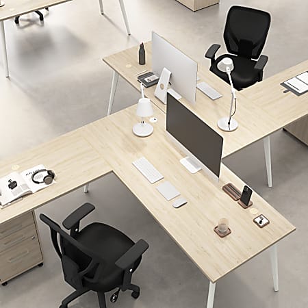 Bush Business Furniture Vista 72 W Computer Desk with Splayed Metal ...