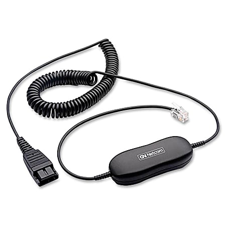Jabra GN1200 Smart Universal Coiled Cable - 6.60 ft Data Transfer Cable - First End: 1 x Quick Disconnect - Second End: 1 x RJ-10