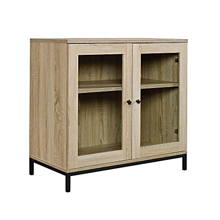 Sauder® North Avenue Display Cabinet For 32" TVs, 28-7/8"H x 31-1/2"W x 16-1/4"D, Charter Oak