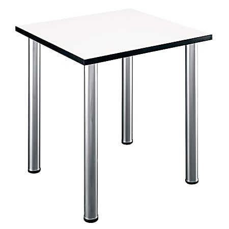 Bush Business Furniture Aspen Square Table, 29"W, White Spectrum, Standard Delivery