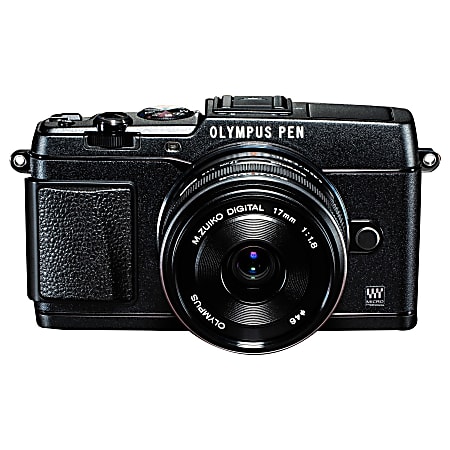 Olympus PEN E-P5 16.1 Megapixel Mirrorless Camera with Lens - 17 mm - Black