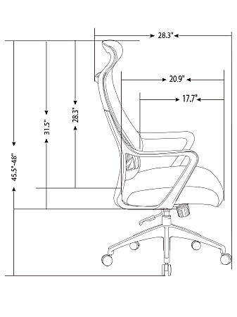 Realspace lenzer sales mesh task chair