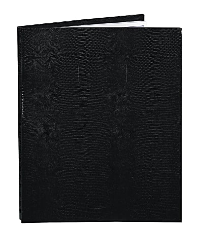 Blueline® NotePro™ 50% Recycled Notebook, 8 1/2" x 11", College Ruled, 100 Sheets, Lizard-Like Black