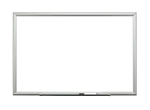 3M™ Magnetic Dry-Erase Whiteboard, 60" x 36", Aluminum Frame With Silver Finish