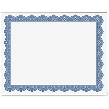 Geographics Parchment Certificates 8 12 x 11 Optima Blue