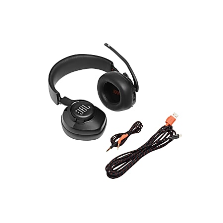 JBL Quantum 400 USB Over Ear Gaming Headset Black Office Depot