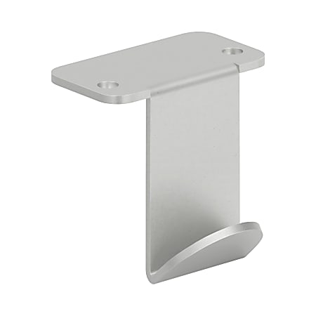 HON® SmartLink Backpack Hooks, 1-3/4”H x 2-1/4”W x 2-1/16”D, Silver, Carton Of 10 Hooks