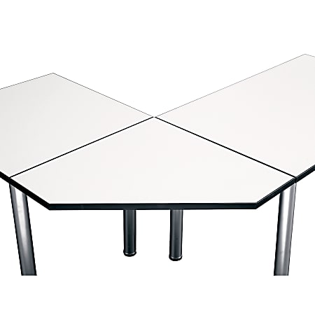 Bush Business Furniture Aspen Table Corner Connector, 29"W, White Spectrum, Standard Delivery