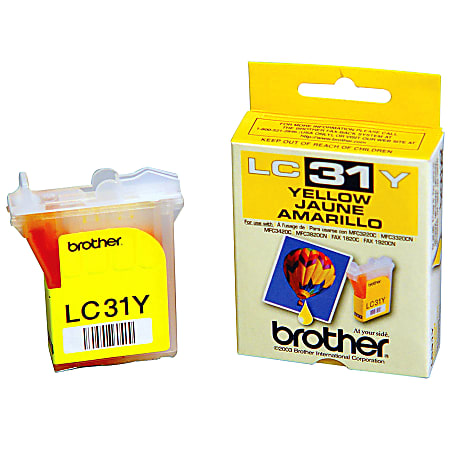 Brother® LC31Y Yellow Ink Cartridge