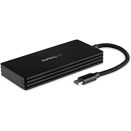 Plugable USB C to M.2 NVMe Tool-Free Driverless Enclosure, USB C and  Thunderbolt 3, Up to USB 3.1 Gen 2 Speeds (10Gbps). Includes USB-C and USB  3.0