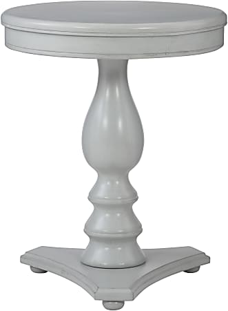 Powell Weston Side Table, 24-1/2"H x 20"W x 20"D, Gray