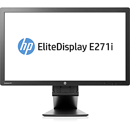 HP Business E271i 27" Full HD LED LCD Monitor - 16:9 - Black - In-plane Switching (IPS) Technology - 1920 x 1080 - 250 Nit - 7 ms - 60 Hz Refresh Rate - DVI - VGA - DisplayPort