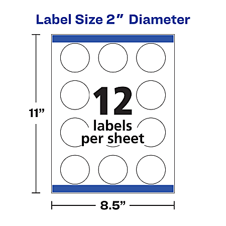 Avery 22807 Round Labels - Office Depot