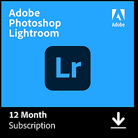 Adobe Lightroom 2025, 1 YR Subscription, Mac & Windows, Download