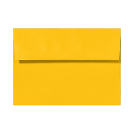 LUX Invitation Envelopes, A2, Peel & Press Closure, Sunflower Yellow, Pack Of 1,000