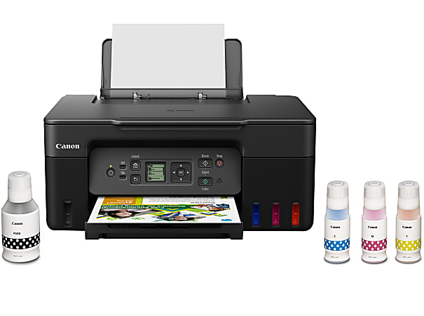 Canon® PIXMA™ G3270 MegaTank Wireless Inkjet All-In-One Color Printer, Black