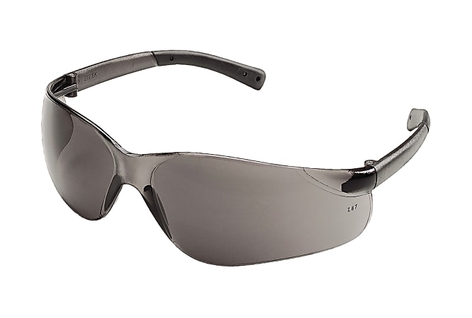 Crews BearKat Safety Glasses, Wraparound, Gray Lens