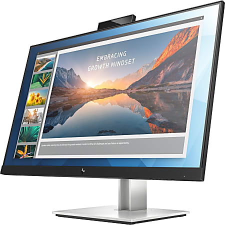HP E24d G4 23.8" Full HD LED LCD Monitor - 16:9 - Black, Silver - 24" Class - In-plane Switching (IPS) Technology - 1920 x 1080 - 250 Nit Typical - 5 ms - 60 Hz Refresh Rate - HDMI - DisplayPort