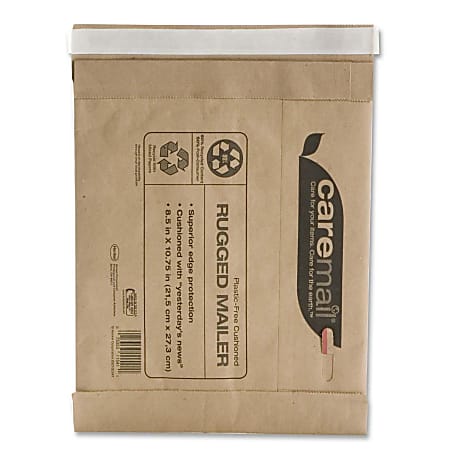 Caremail 95% Recycled Padded Mailer, 8 1/2" x 10 3/4"