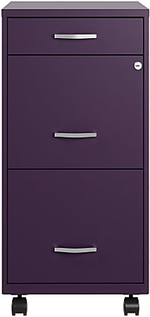 Realspace SOHO Organizer 18 D Vertical 3 Drawer Mobile File