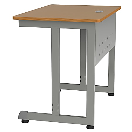 Linea Italia Inc. 36 W Computer Desk GrayMaple - Office Depot