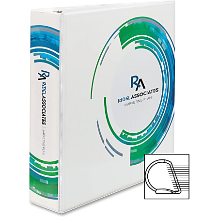 Avery® Designer View Binders with Slant Rings - 2" Binder Capacity - Letter - 8 1/2" x 11" Sheet Size - 3 x Ring Fastener(s) - 2 Pocket(s) - Poly - 1 Each