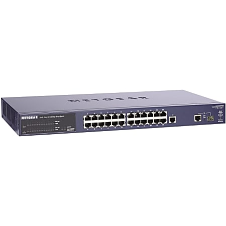 Netgear® FS726T ProSafe™ 24-Port 10/100 Smart Switch With 2 Gigabit Ports
