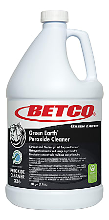 Betco Green Earth Peroxide Cleaner - Concentrate Liquid - 128 fl oz (4 quart) - Fresh Mint Scent - 1 Each - Clear